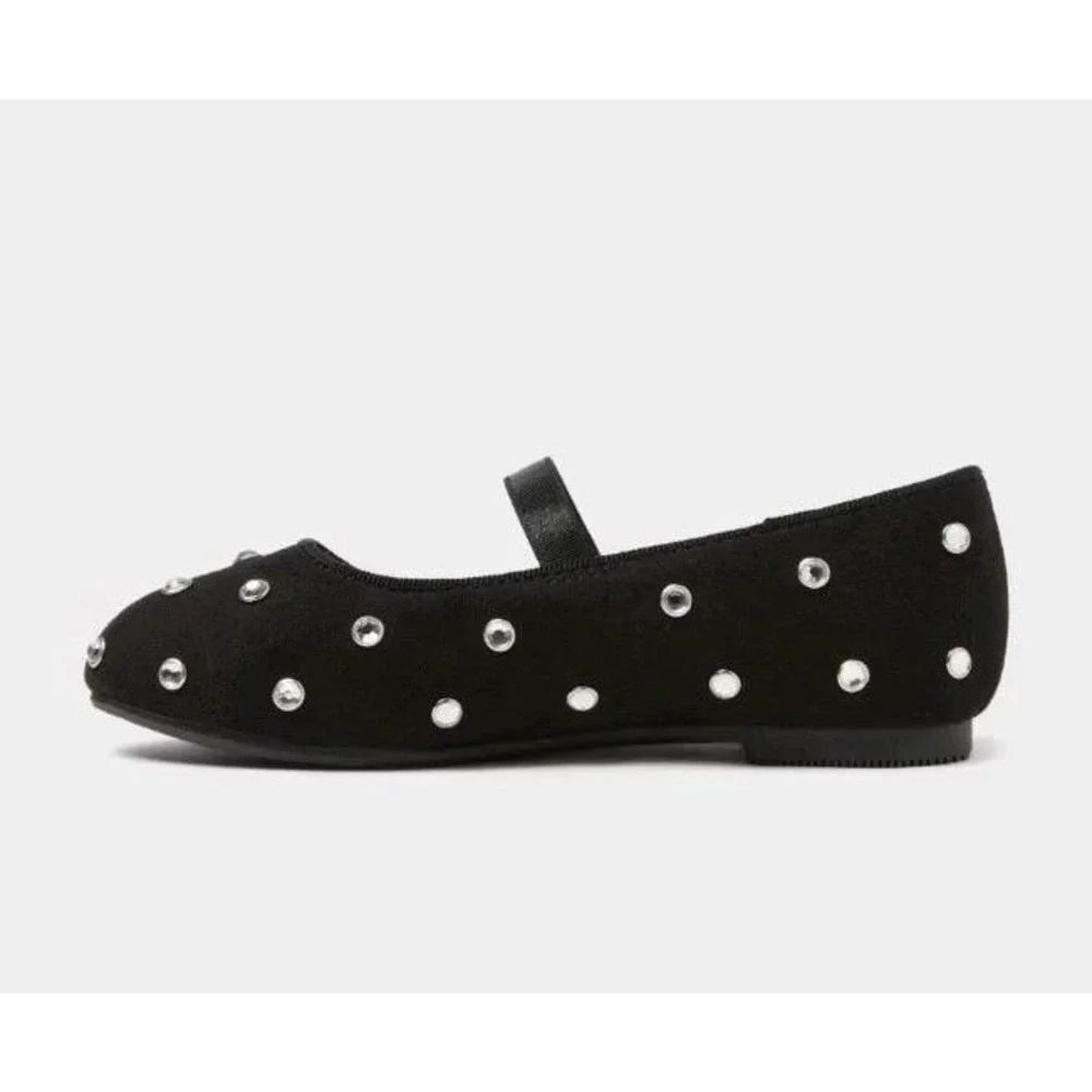 Baby‎ Girl Trina Ballet Flats by Cat & Jack Black Size 7 New With Tags
